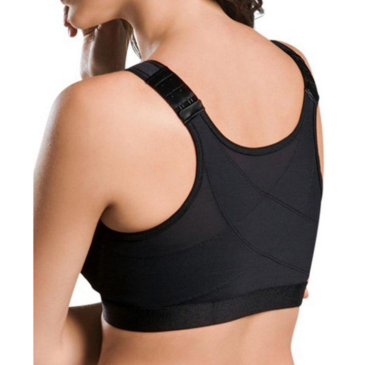 EI Contente Noelle Posture Correcting Bra with Front Fastening - Black S Image 4