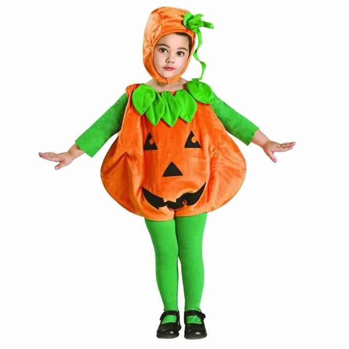 Rubies Pumpkid Pumpkin Newborn Costume Romper Outfit 0-6 Months Model 885719 Image 1