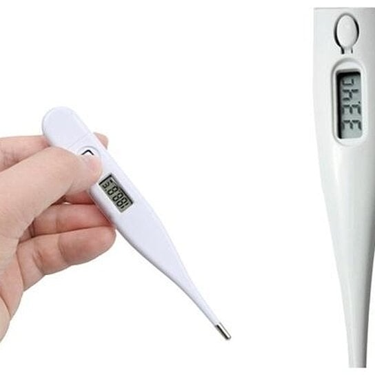 White Digital LCD Heating Thermometer Temperature Measurement Big  Sale Image 1