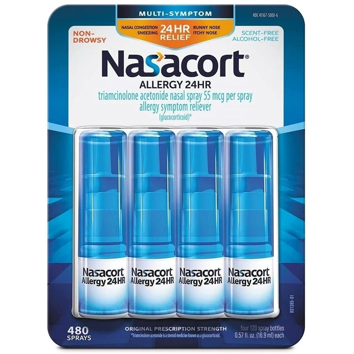 Nasacort Allergy 24HR 4 Bottles Image 1