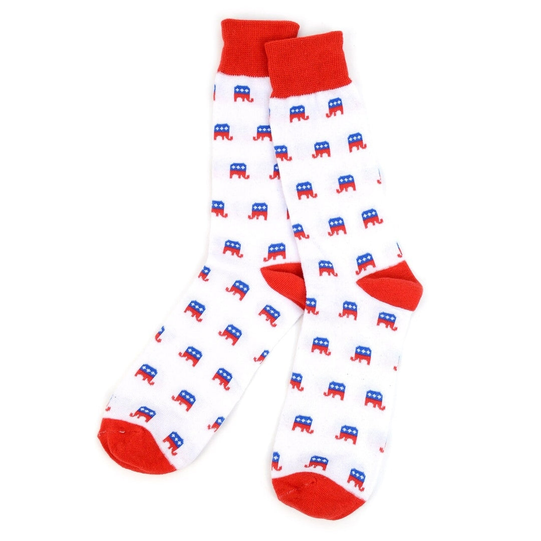 Mens Republican Elephant Novelty Socks Politics Government Politician Gifts Political Party Socks Image 3