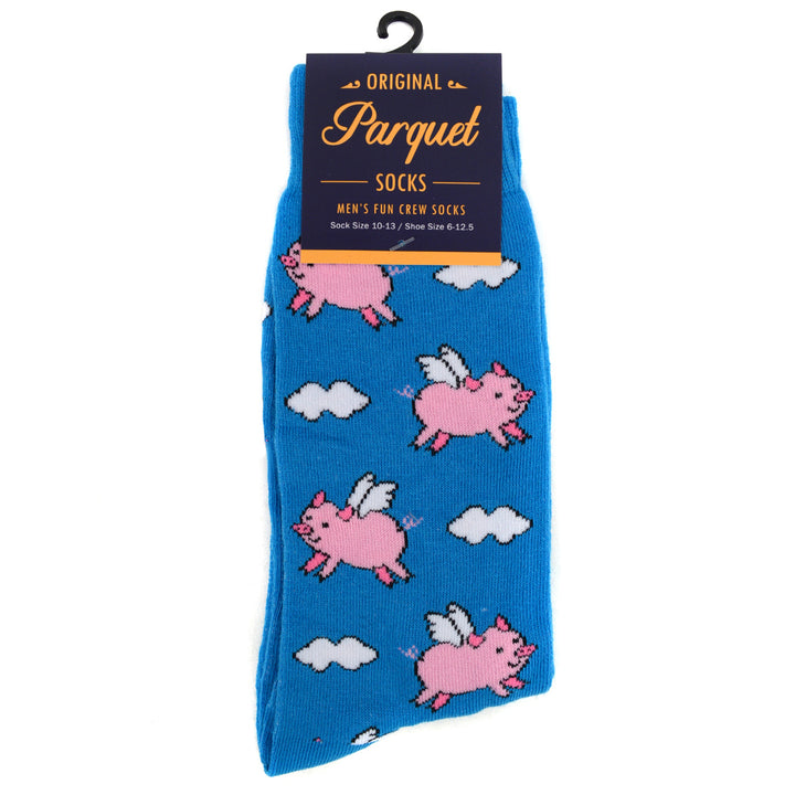 Mens Flying Pig Novelty Socks Image 3
