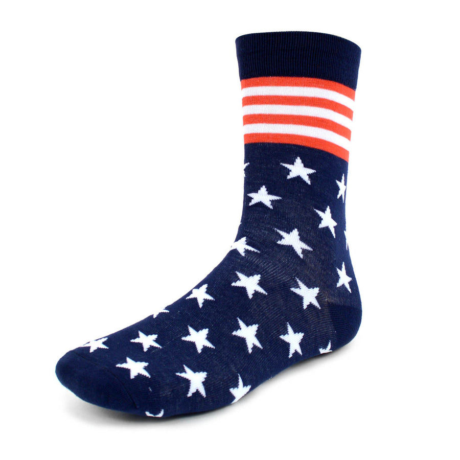 Mens Stars and Stripes Novelty Socks Image 1
