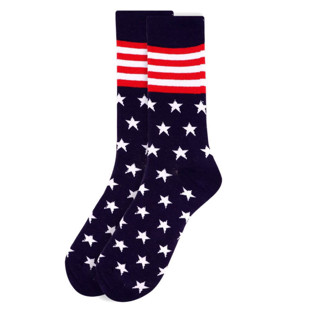 Mens Stars and Stripes Novelty Socks Image 2