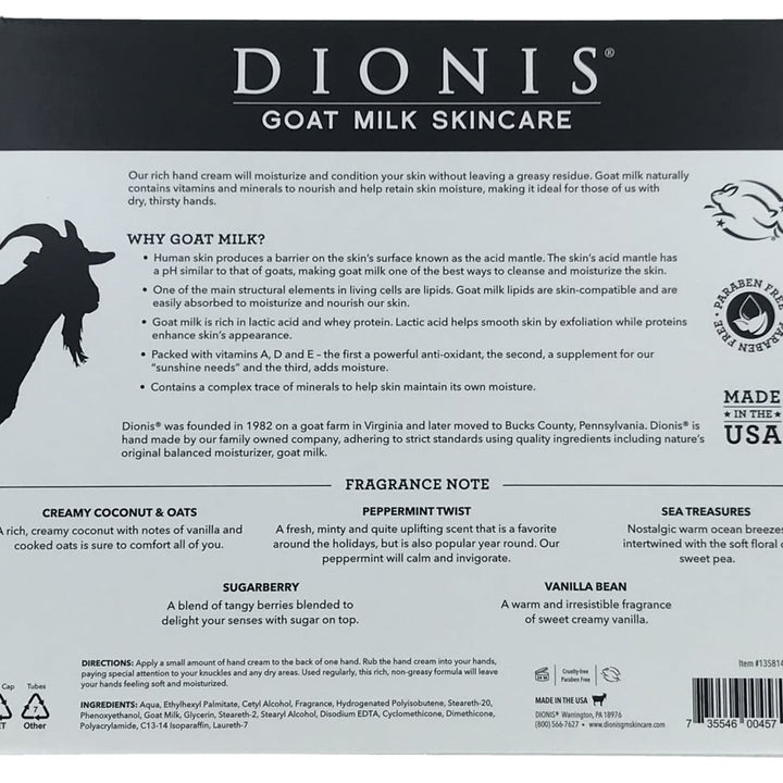 DIONIS Goat Milk Hand Cream 1 Ounce (Pack of 5) Image 2