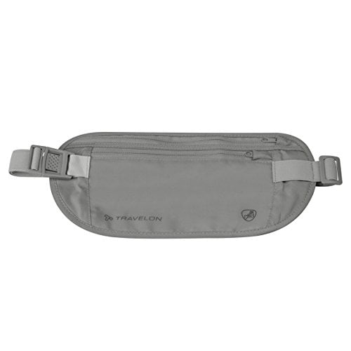 Travelon RFID Blocking Undergarment Waist Pouch Gray One Size ONE SIZE Grey Image 1