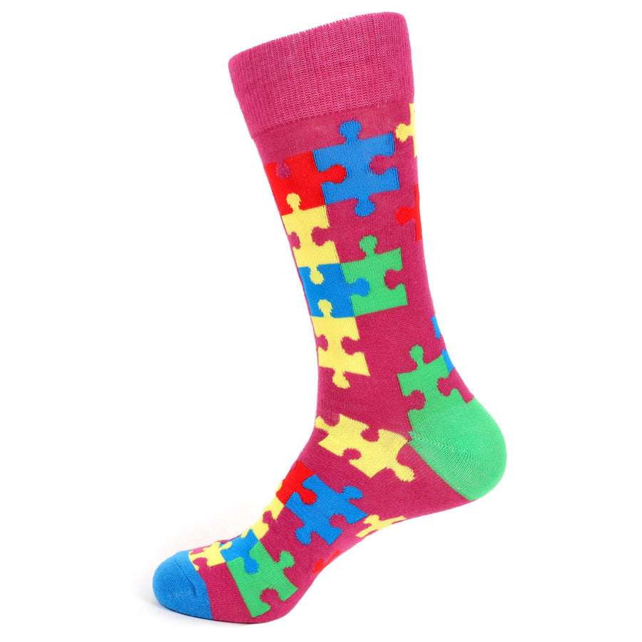 Mens Autism Awareness Novelty Socks Image 1
