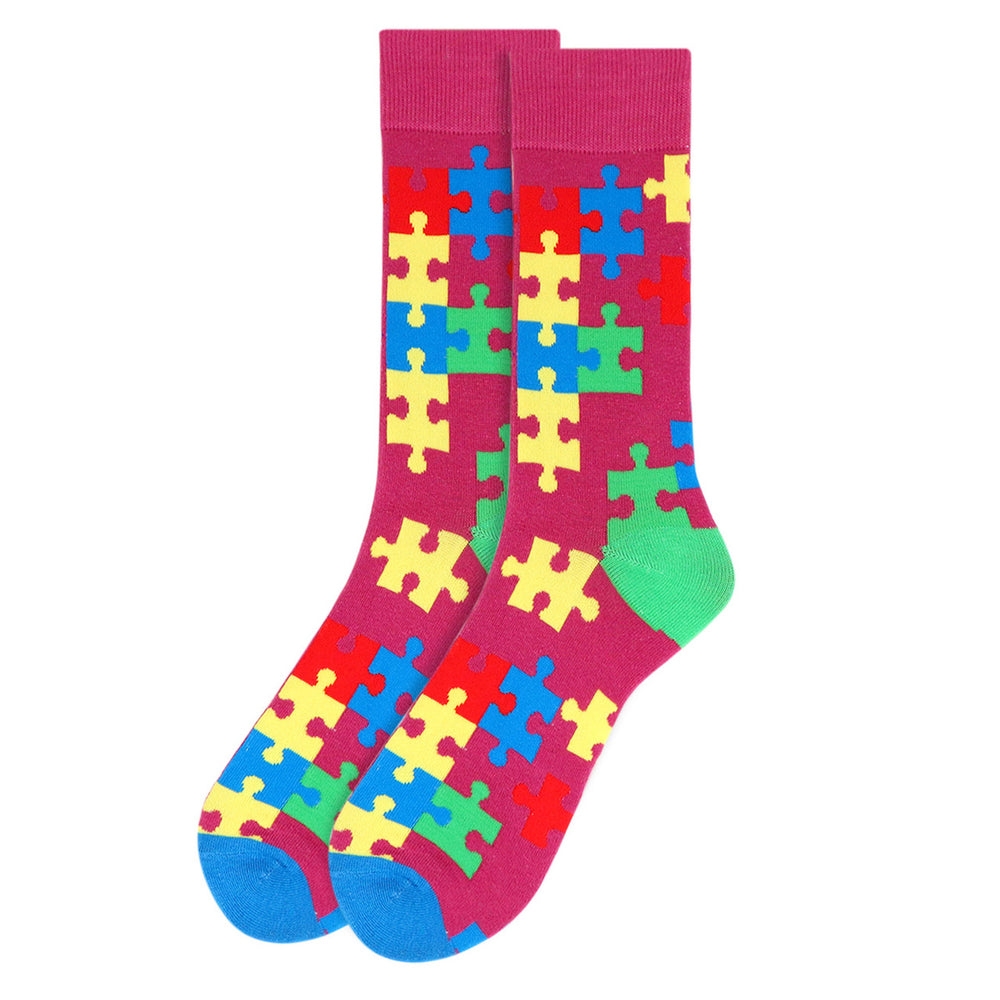 Mens Autism Awareness Novelty Socks Image 2