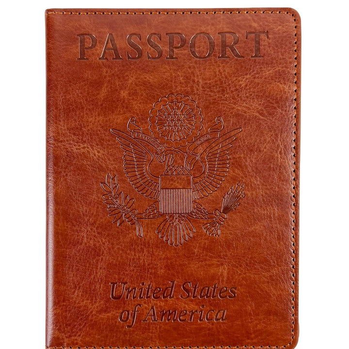 Vaccination Card Holder Passport Wallet Image 1