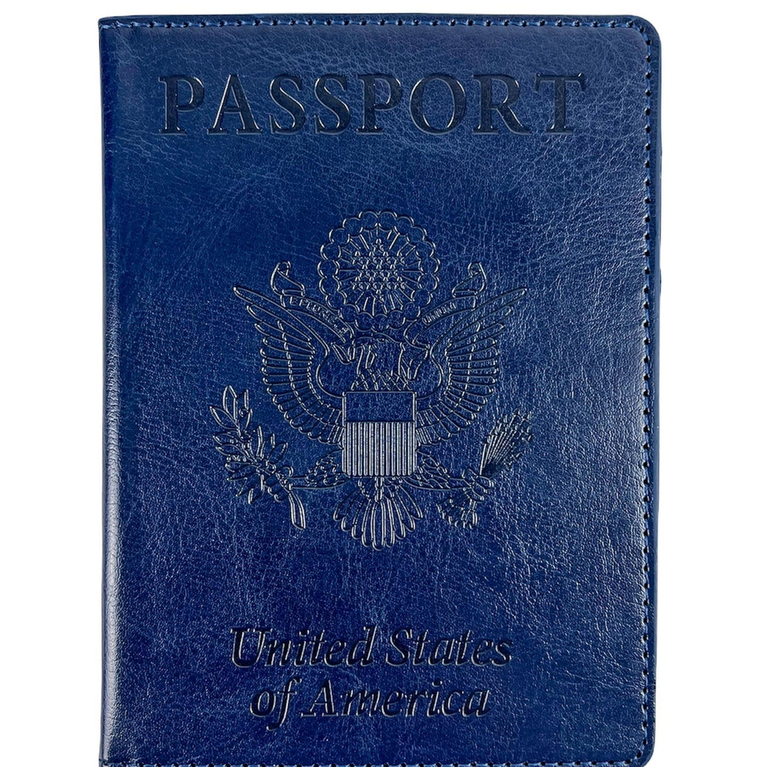 Vaccination Card Holder Passport Wallet Image 1