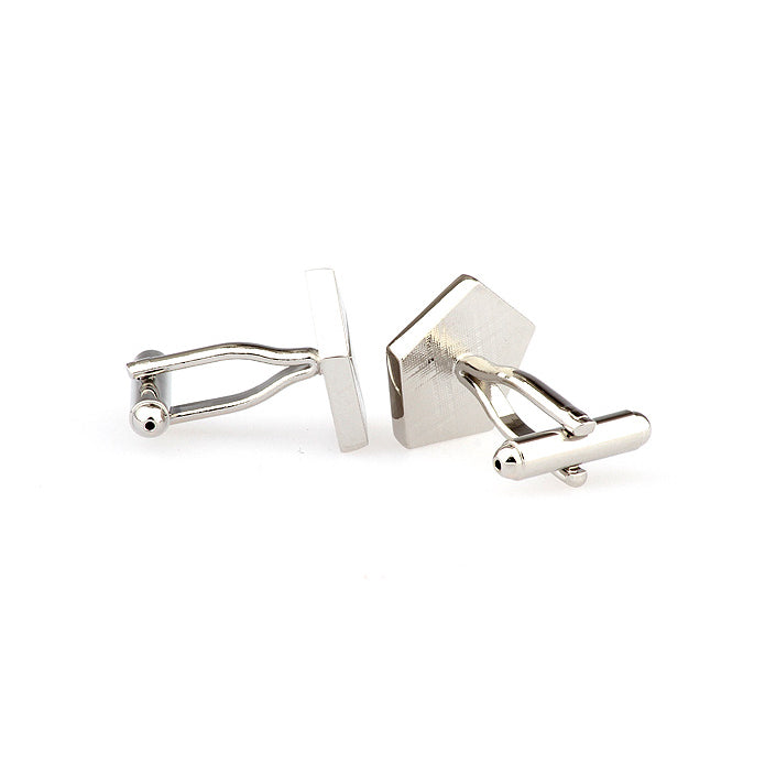 Chrysler Auto Cufflinks Silver Cut Design Cuff links with Gift Box Image 3