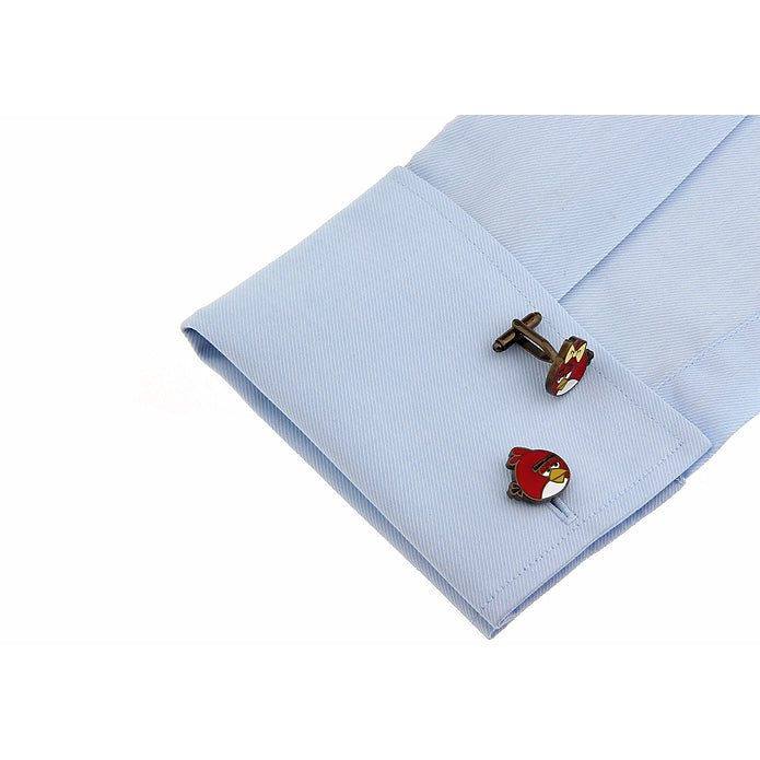 Papa and Momma Bird Cufflinks Fun Video Game Cuff Links Comes with Gift Box Image 4