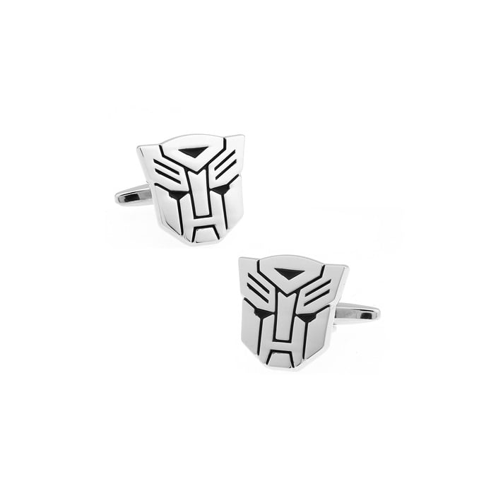 Autobots Cufflinks Super Hero Transformers Cuff Links Silver Show Off Your Hero Keepsakes Cool Fun Collector Comes Gift Image 1