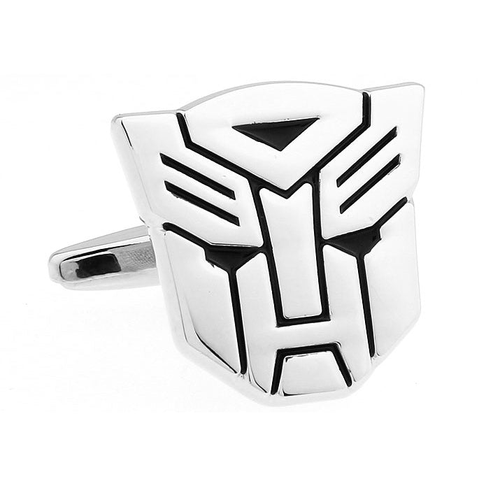 Autobots Cufflinks Super Hero Transformers Cuff Links Silver Show Off Your Hero Keepsakes Cool Fun Collector Comes Gift Image 4