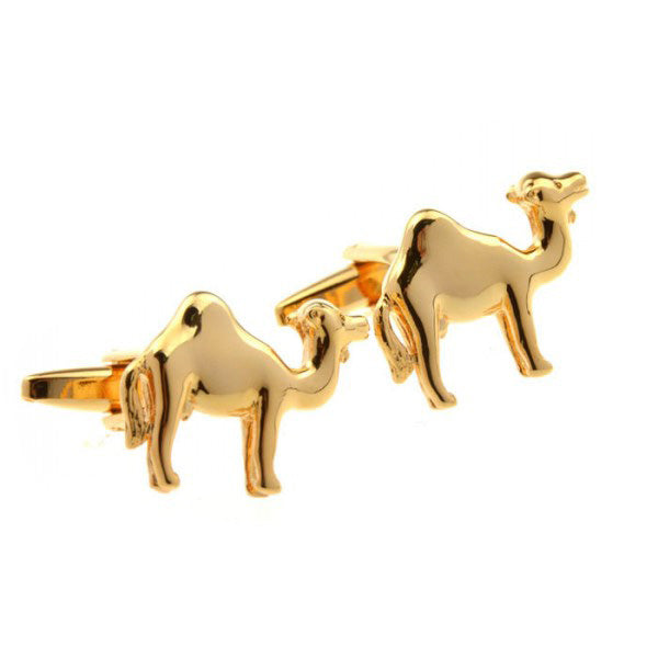 Gold Camel Cufflinks 3D Design Hump Day Camel Cuff Links Comes with Gift Box Image 4