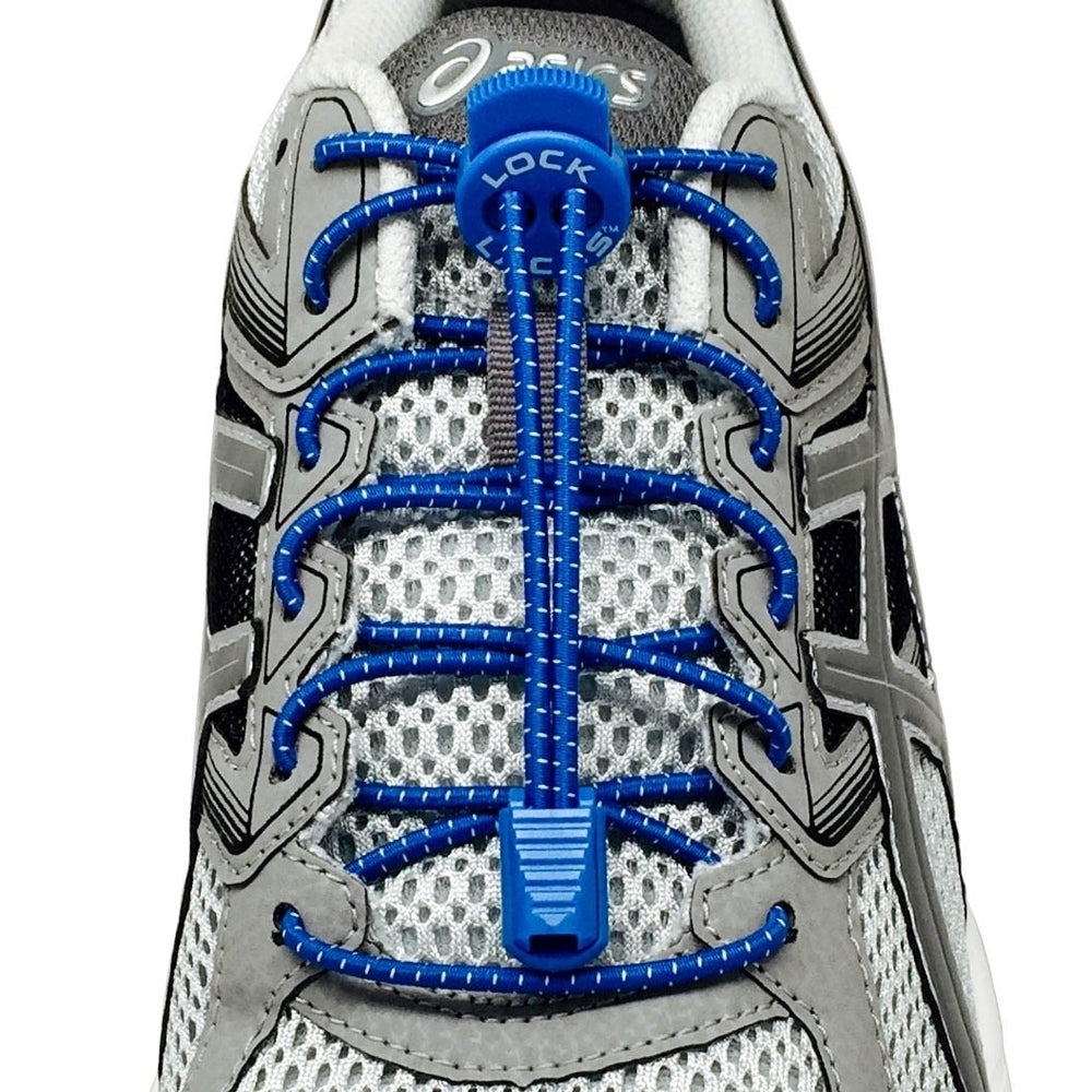 LOCK LACES (Elastic Shoelace and Fastening System) (Blue) 48-Inch ROYAL BLUE Image 2