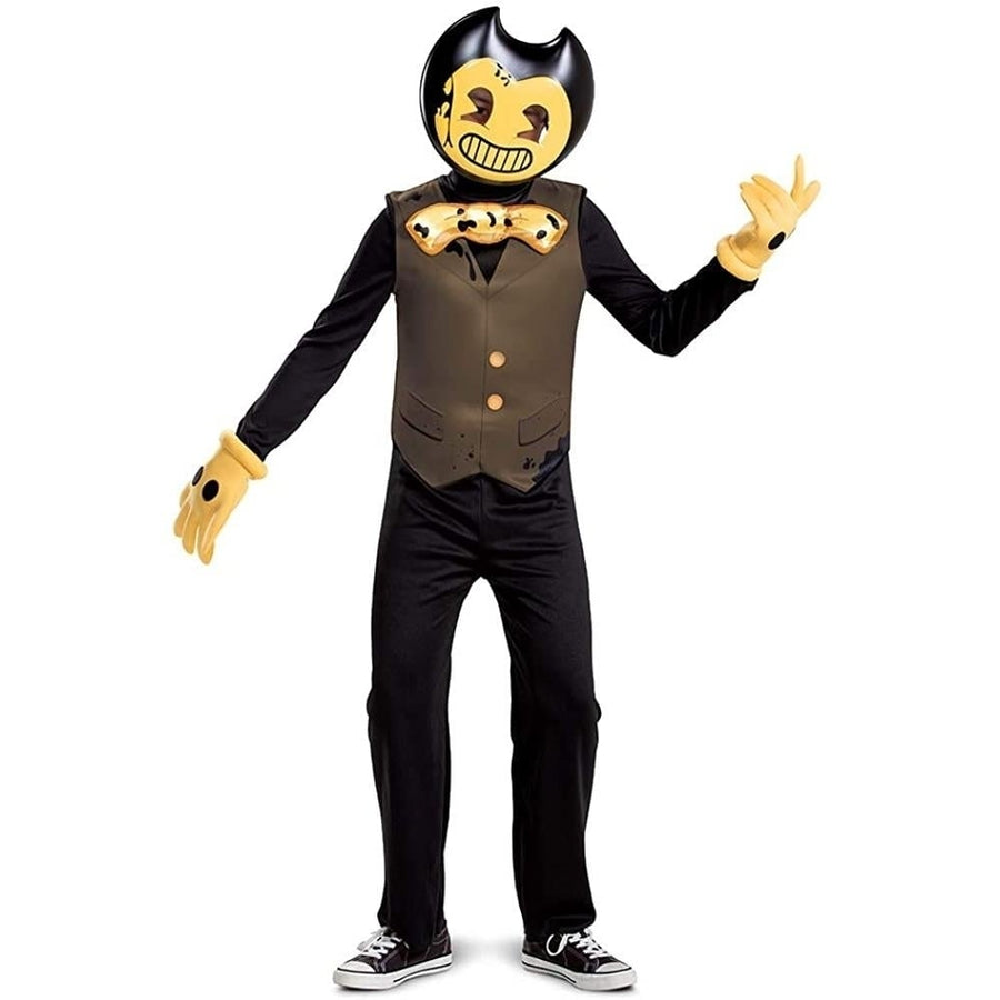 Disguise Bendy and The Dark Revival Classic Boys Costume Size S 4-6 Game Character Image 1