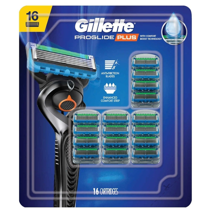 Gillette Proglide Plus Razor Cartridge Refills 16 Count Image 1