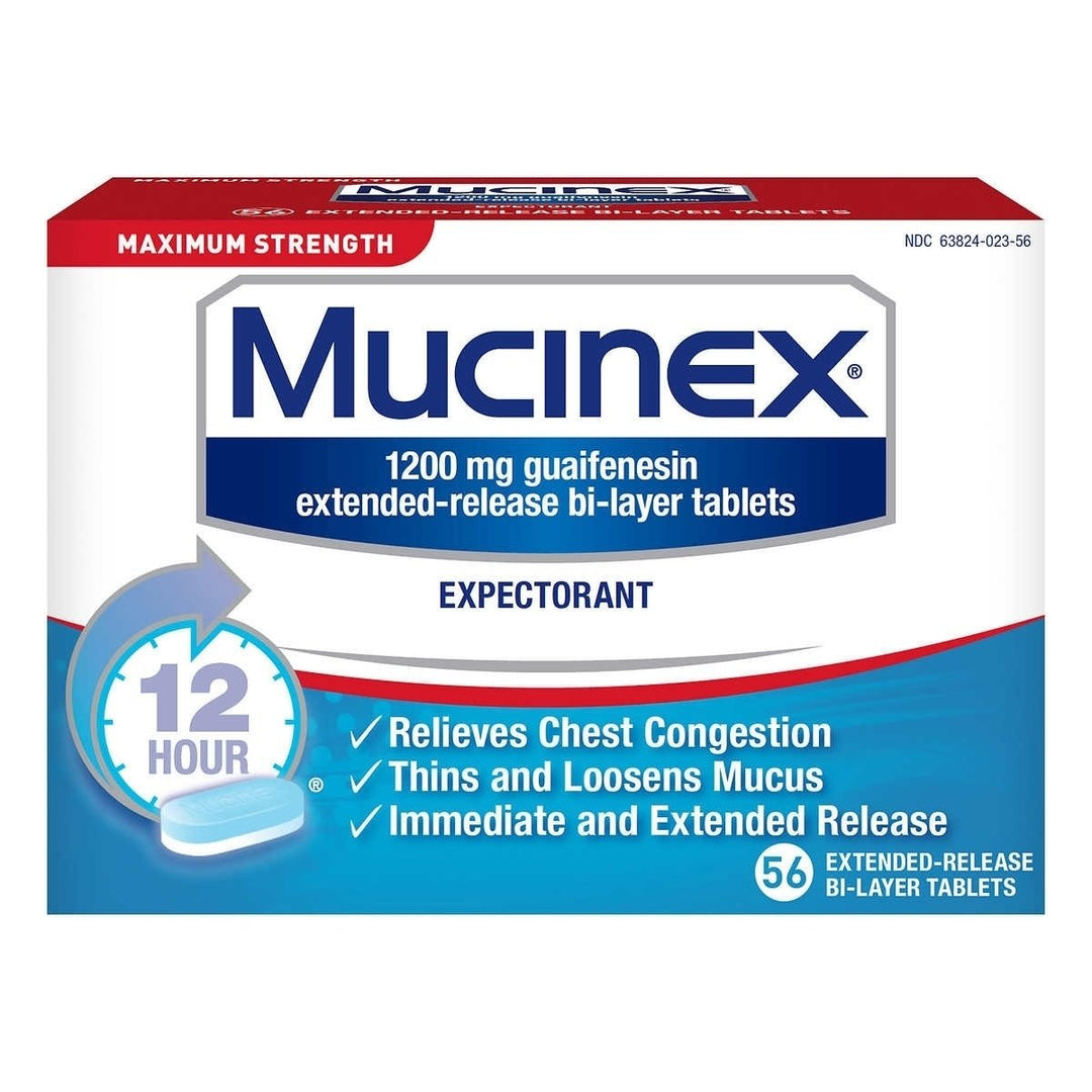 Mucinex Maximum Strength 56 Tablets Image 1