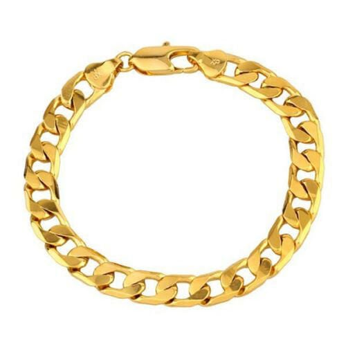 18k Gold Filled Cuban Link Bracelet Image 1