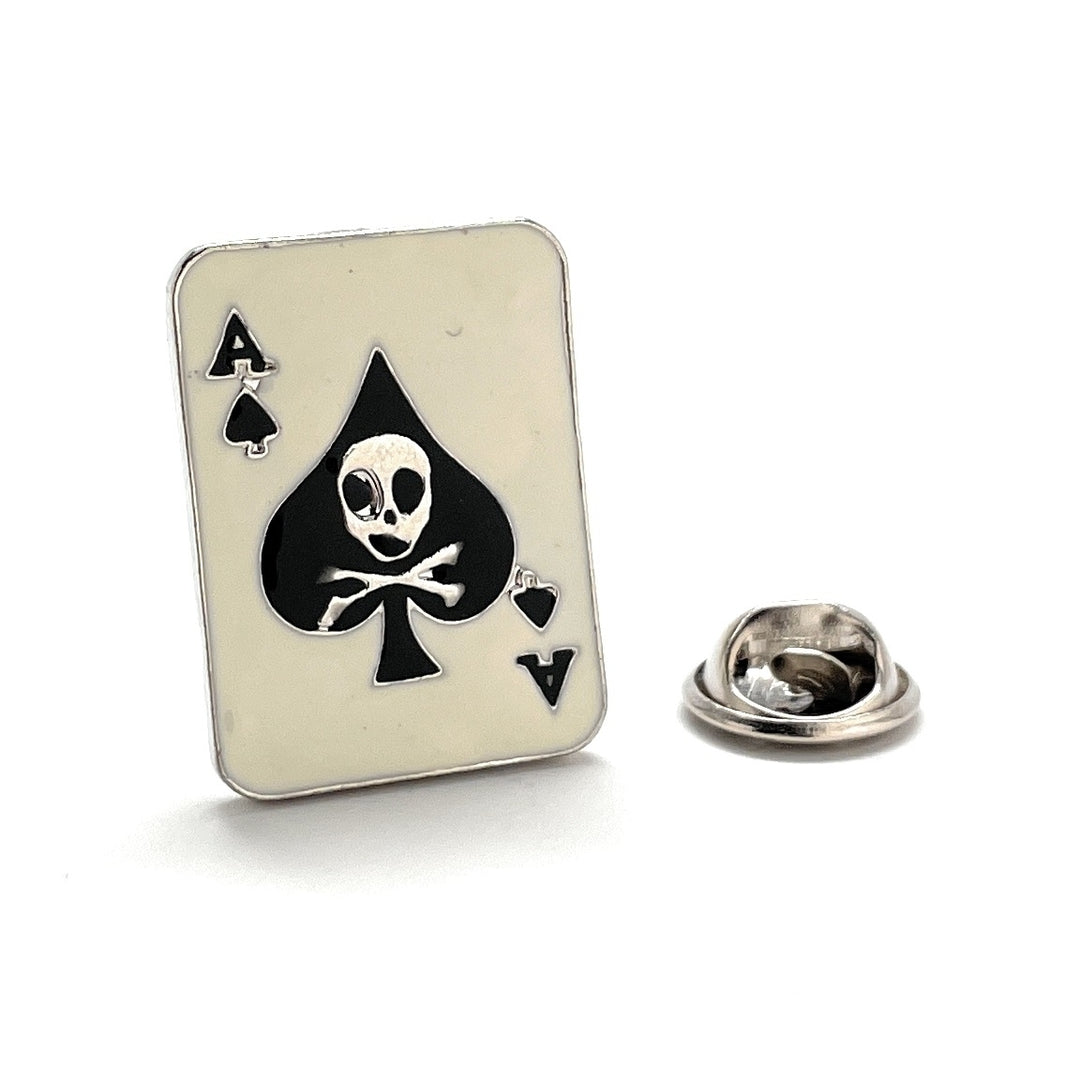 Ace Playing Card Pin Superstitious Card Lapel Pin Soldiers Card Tough and Fearless Warriors Lanyard Pin Tie Tack Pin Image 1