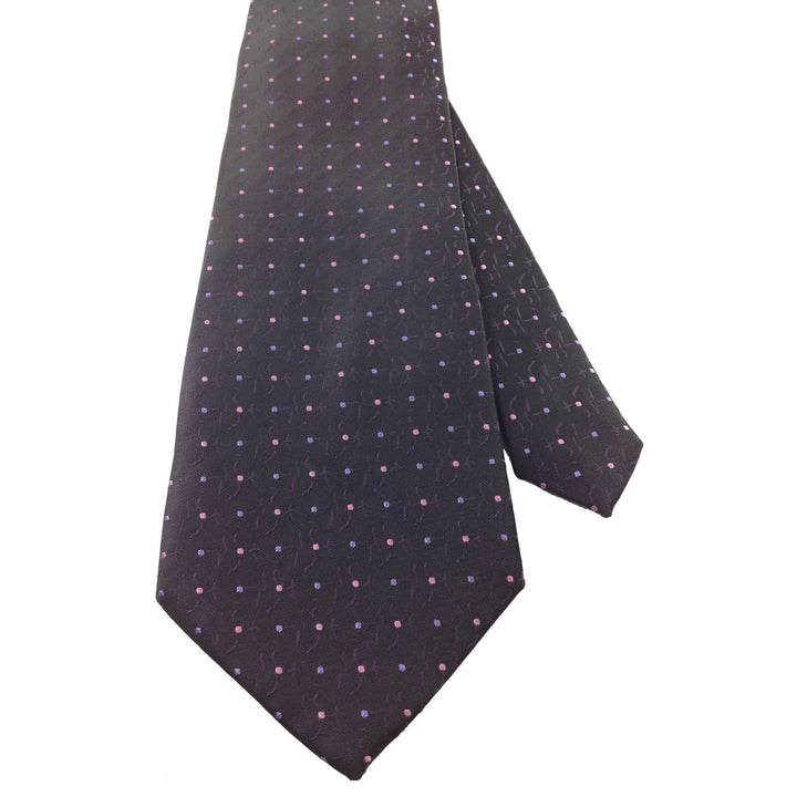 Mens Necktie Silk Tie Dark Burgundy Polka Dot Silk Tie Hand Made Executive Pro Design Birthday Christmas Valentines Gift Image 3