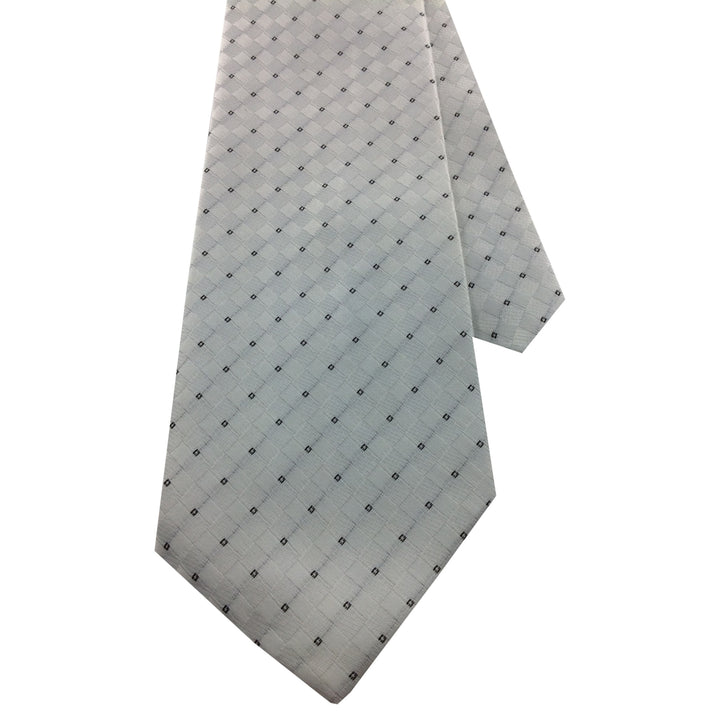 Men's Necktie Silk Tie White Black Checked Silk Tie Hand Made Executive Pro Design Birthday Christmas Valentine's Gift Image 3