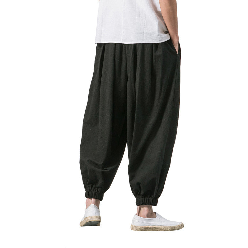 Men Casual Pants Cotton Casual Slim Streetwear Teenager Sweatpants Ankle-length Trousers Men Image 2