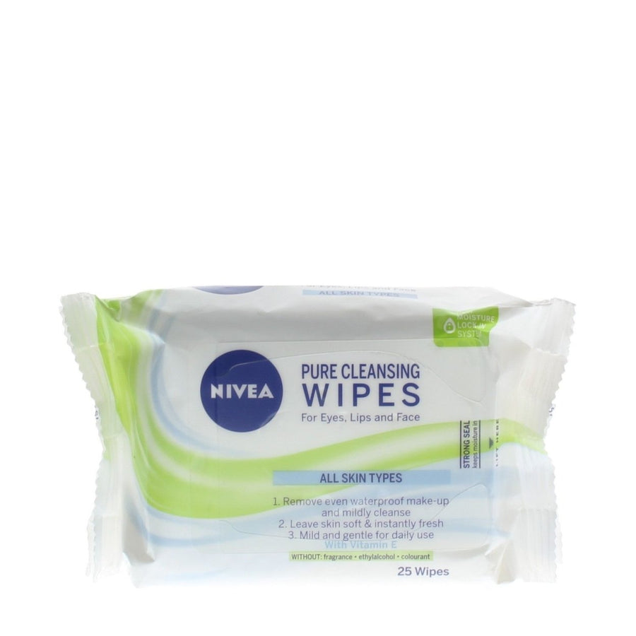 Nivea Pure Cleansing Face Wipe (25 Wipes) Image 1