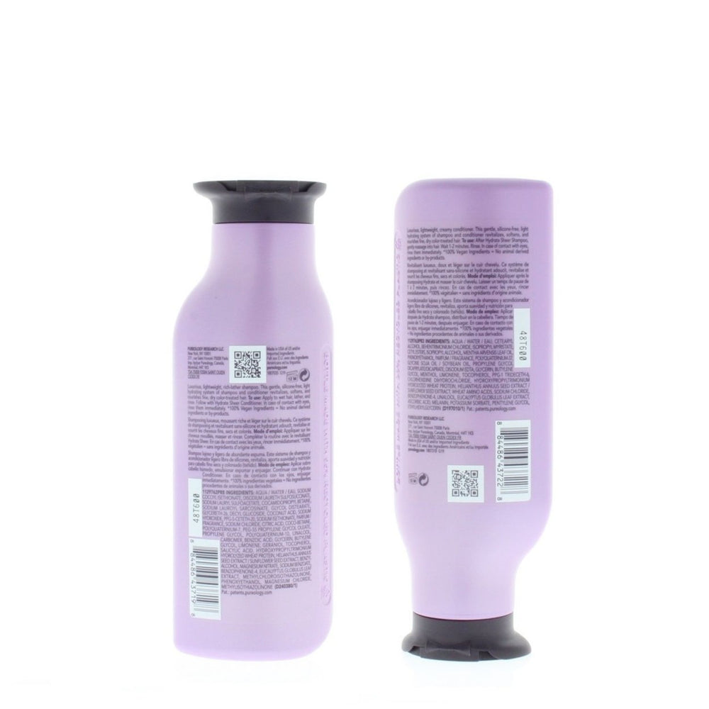 Pureology Hydrate Sheer Shampoo and Conditioner 9oz/266ml Combo Image 2