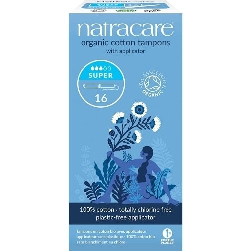 Natracare Organic Cotton Tampons Super with Applicator Image 1