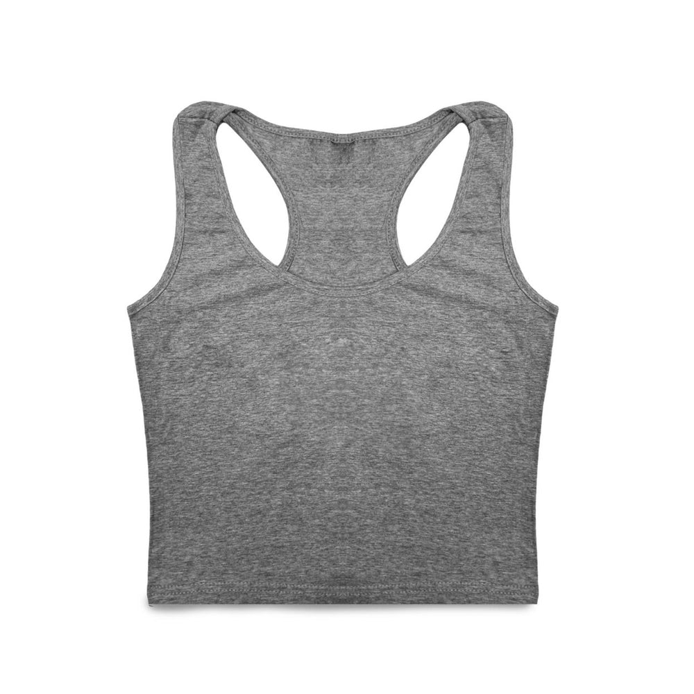 4 Pack Womens Crop Sleeveless Racerback Tank Tops Black Grey Navy White Sizes M-XL Image 2