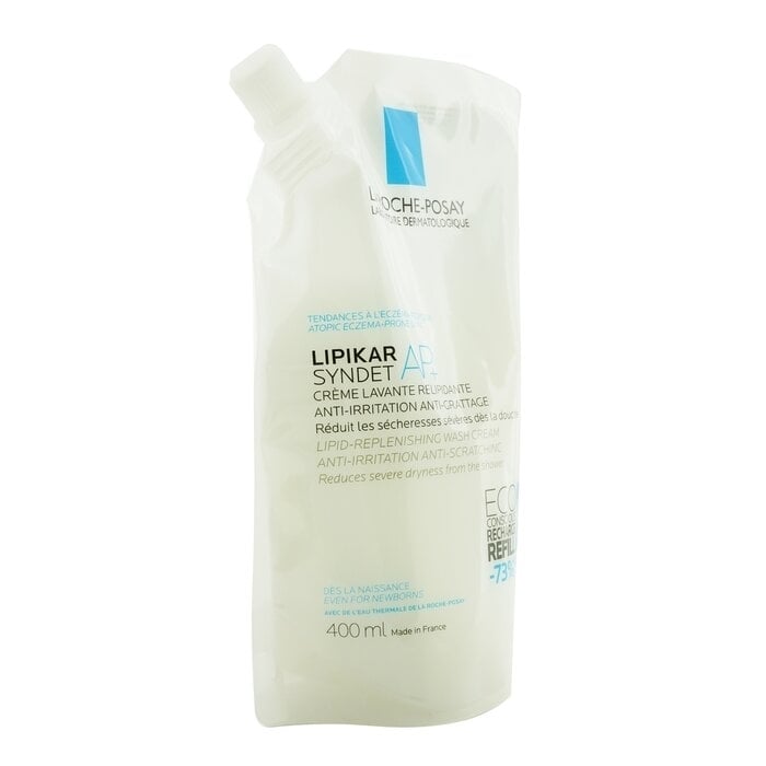 La Roche Posay - Lipikar Syndet AP+ Lipid Replenishing Cream Wash Eco-Refill(400ml/13.3oz) Image 2