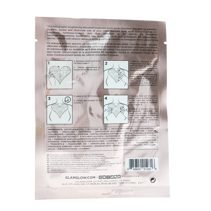 Glamglow - Bright Between The Girls Instant Radiance Hydrating Decollete Mask(1sheet) Image 3