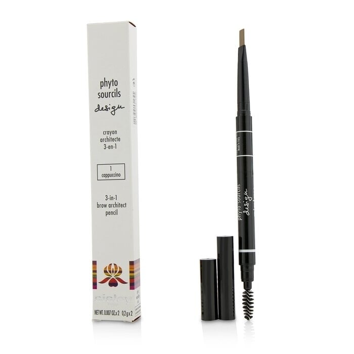 Sisley - Phyto Sourcils Design 3 In 1 Brow Architect Pencil - 1 Cappuccino(2x0.2g/0.007oz) Image 2