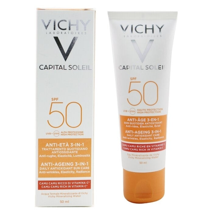 Vichy - Capital Soleil Anti-Ageing 3-In-1 Daily Antioxidant Sun Care SPF 50 - Anti-Wrinkles Elasticity Image 2