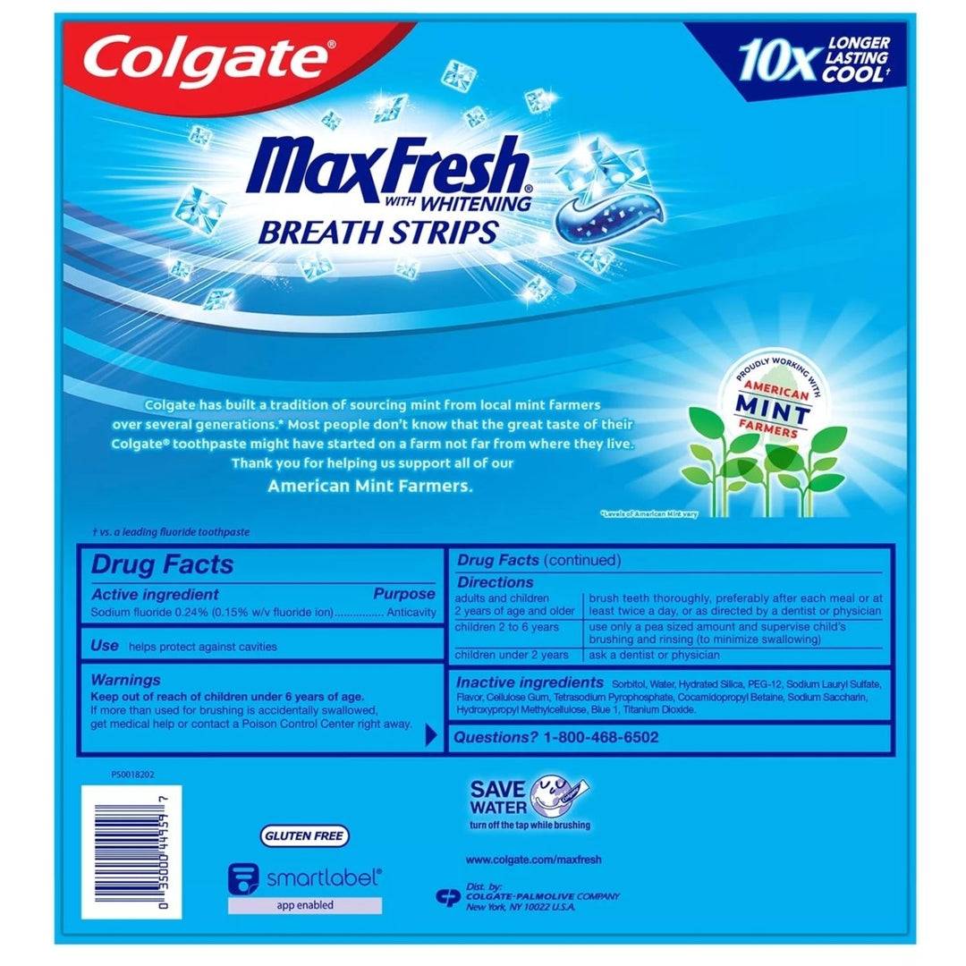 Colgate Max Fresh Toothpaste Cool Mint 7.3 Ounce (Pack of 5) Image 2