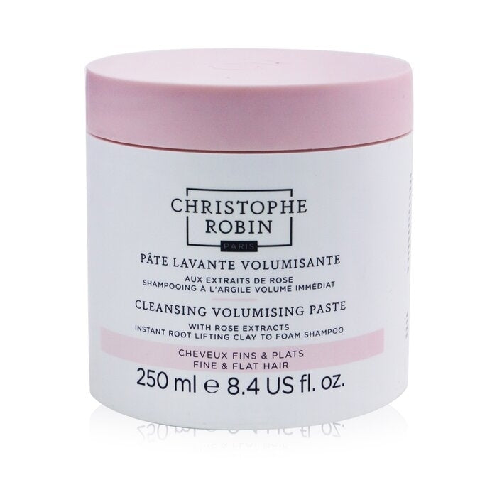 Christophe Robin - Cleansing Volumising Paste with Rose Extracts (Instant Root Lifting Clay to Foam Shampoo) - Fine and Image 1