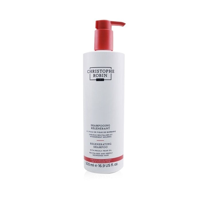 Christophe Robin - Regenerating Shampoo with Prickly Pear Oil - Dry and Damaged Hair(500ml/16.9oz) Image 1
