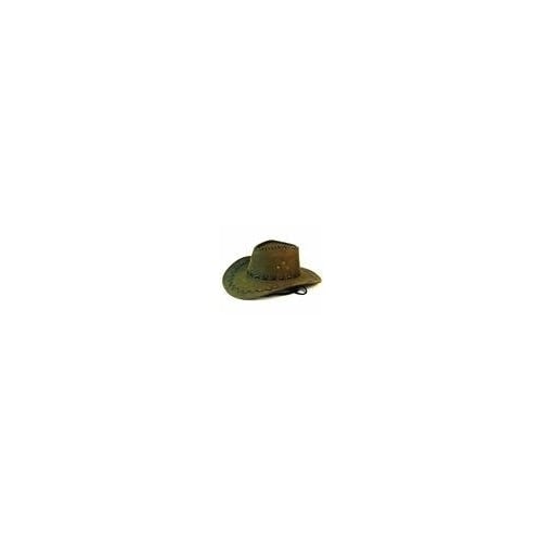 6 GREEN LEATHER COWBOY HAT mens hats western wear head BULK LOT HEADWEAR CAPS Image 1