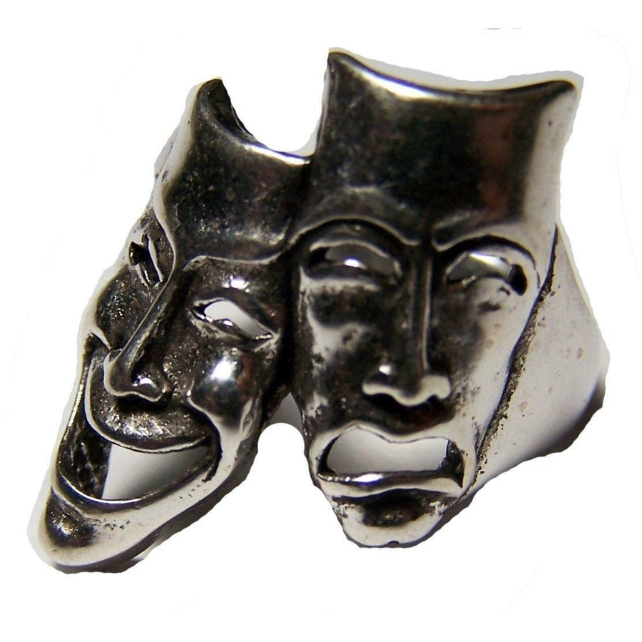 QUALITY HAPPY and SAD FACES RING 185 jewelry unisex MENS womens BIKER  MASK Image 1
