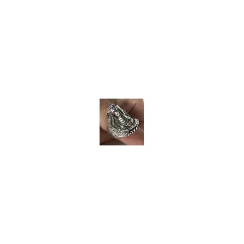 2 DRAGON BIKER RINGS BR137 HEAVY jewelry dragons ring Image 1