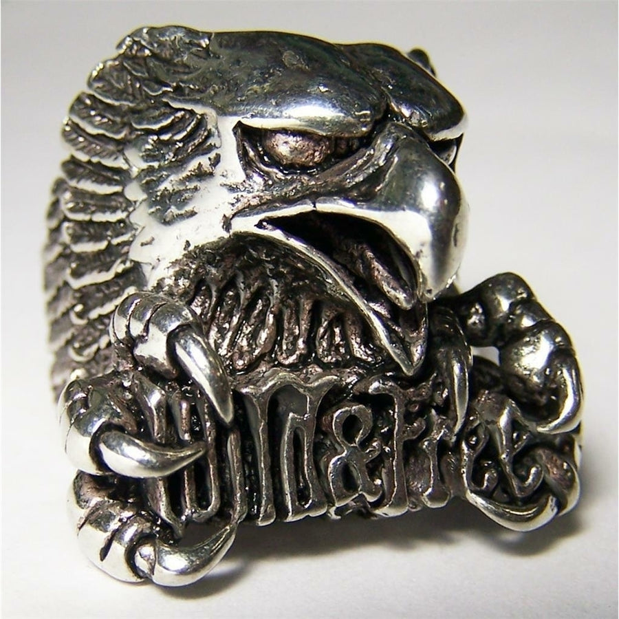 Quality WILD AND FREE EAGLE  BIKER RING 147 jewelry unisex MENS womens bikers Image 1