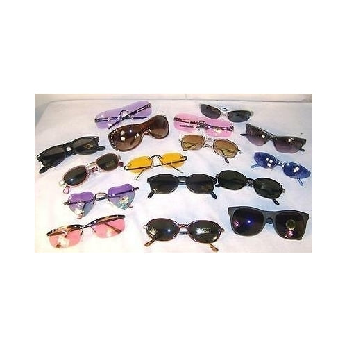 12 BULK LOT SUNGLASSES mens women glasses eyewear sunglass  wholesale Image 1