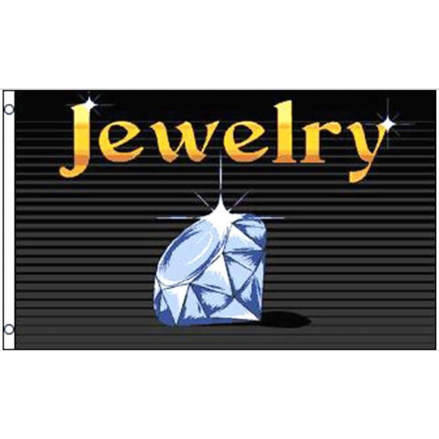 JEWELRY 3X5 FLAG banner sign FL411 advertizing diamond Image 1