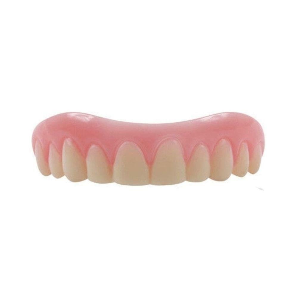 Instant Smile TOP Teeth MEDIUM W 4 EX PGK BEADS Veneers Fake Photo NOVELTY Image 1