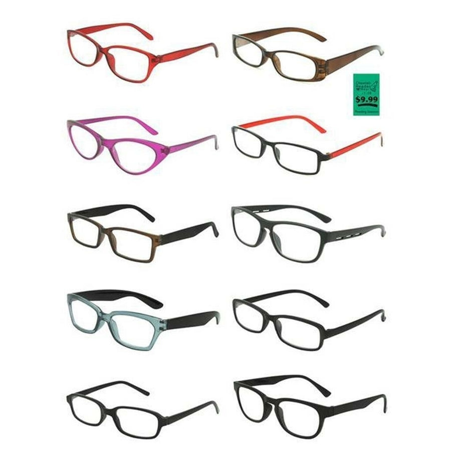 12 ASSORTED DESIGNER FASHION READING GLASSES  B powers styles READERS sun307 Image 1