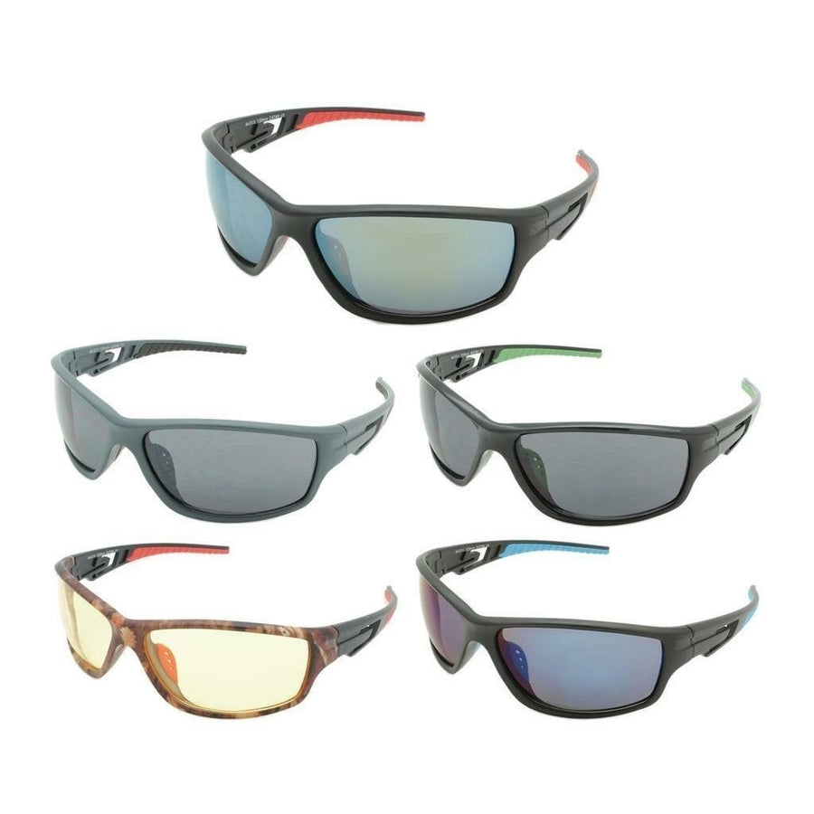 12 PAIR DELUXE X RACER XX16 SUNGLASSES wrap SUN305 wholesale glasses mens womens Image 1