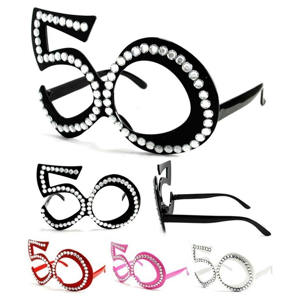 2 pair FIFTY 50S NOVELTY PARTY GLASSES  sunglasses 273 men women eyewear Image 1