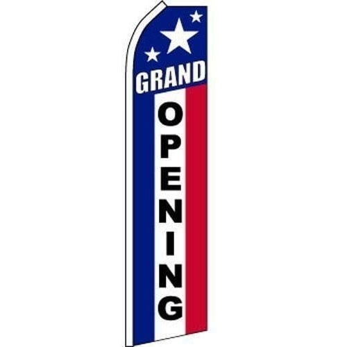 SUPER 15 FT SWOOPER GRAND OPENING FLAG advertizing banner TALL Sign SUPER 565 Image 1